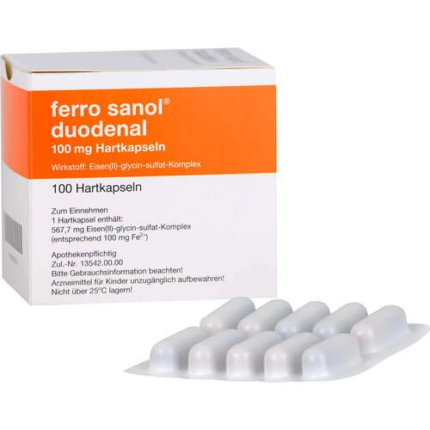 FERRO SANOL DUODENAL Ферро санол 100 мг ,100 капсул