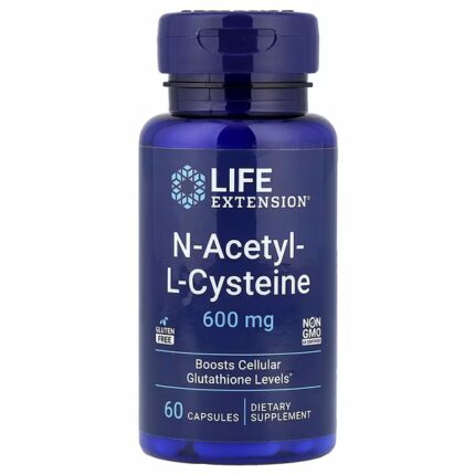 Life Extension, N-ацетил-L-цистеин, 600 мг, 60 капсул От Life Extension